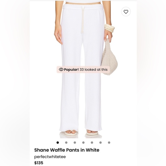 Perfectwhitetee Thermal wide leg pants - Picture 1 of 6